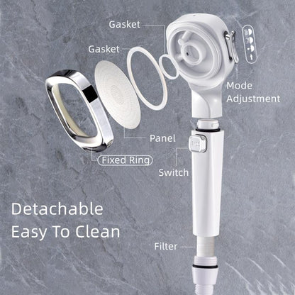 🔥50% OFF🔥4-mode Handheld Pressurized Shower Head with Pause Switch