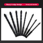 Hexagonal Shank Cross Alloy Ceramic Four-edged Drill Bit