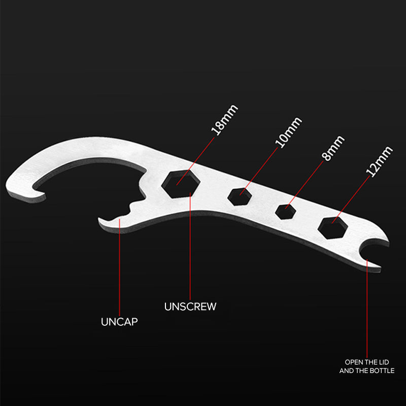 Stainless Steel Multifunctional Cap Opener Wrench