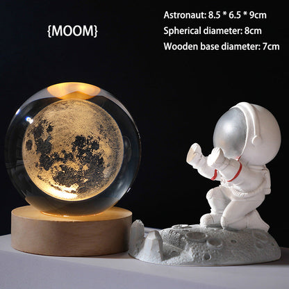 💞50K+ SOLD!💫🌌 Bring the Galaxy into Your Room. 3D Crystal Ball Night Light – 50% OFF! ✨🌙