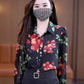 Women's Printed Floral Chiffon Shirt（50% OFF）