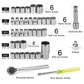 40-Piece Multi-function Socket Wrench Ratchet Tool Kit for Auto Repair