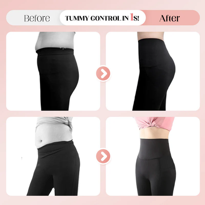🌸High-Waisted Butt Lifting Tummy Control Shaping Training Leggings with Side Pocket