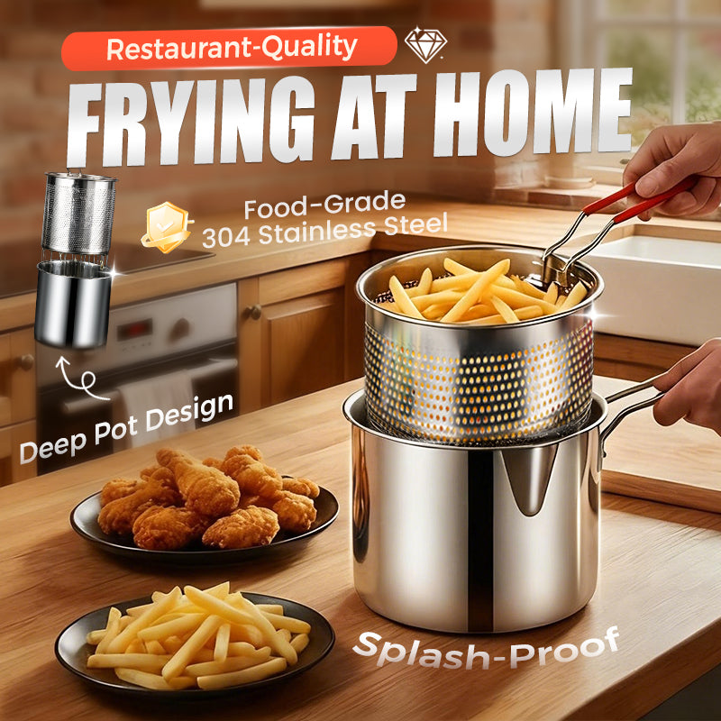 💥R304 Stainless Steel Multifuntional Fryer