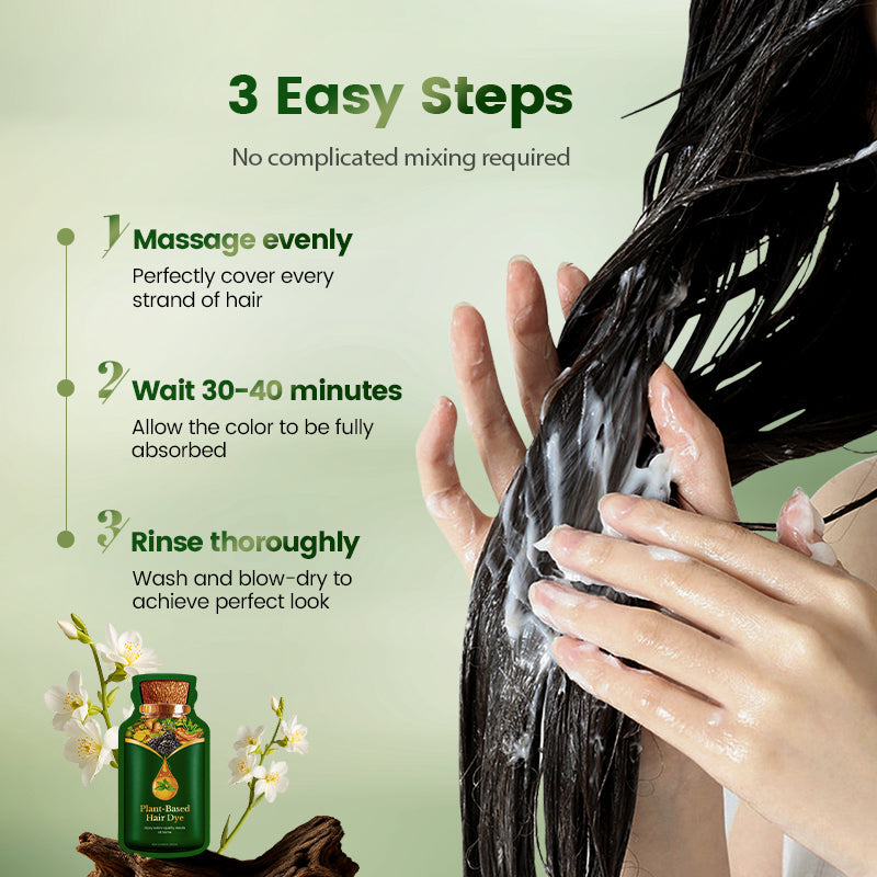 Gentle Plant-Based Quick-Use Hair Dye