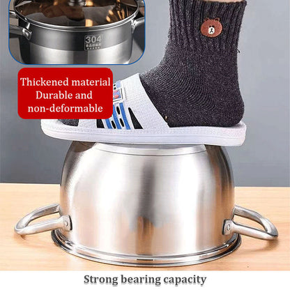 🔥Free Shipping🔥Stainless Steel Multifunctional Double-Layer Pot & Steamer