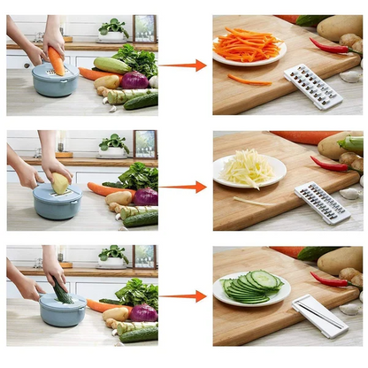 12 Pcs/ Sets Multi-Function Vegetable Slicer (50% OFF)