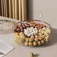 Luxury High Transparency Diamond Texture Compartment Snacks & Fruit Tray