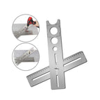 Multifunctional Universal Stainless Steel Adjustable Positioning Ruler