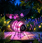 🐝💡Hanging Solar Bee Light – Warm Amber Glow, Flicker-Free, Perfect for Garden Parties, Camping, or Kids’ Rooms🌞