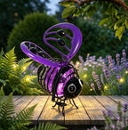 🐝💡Hanging Solar Bee Light – Warm Amber Glow, Flicker-Free, Perfect for Garden Parties, Camping, or Kids’ Rooms🌞