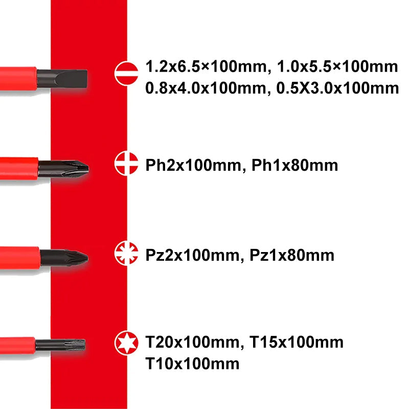 Insulated Screwdriver Set（13 pcs）