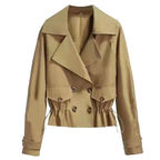 Korean Style Short Fashion Trench Coat (50% OFF)