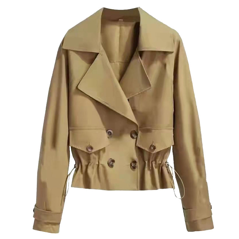 Korean Style Short Fashion Trench Coat (50% OFF)
