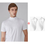 🔥All Colors 💖 Men's High Neck Slim Fit T-shirt