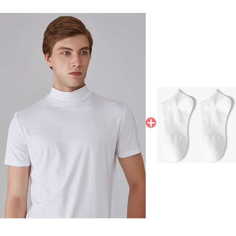 🔥All Colors 💖 Men's High Neck Slim Fit T-shirt