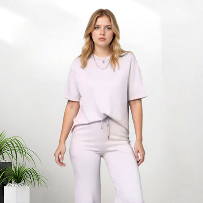 ✨Women's Chic Top & Matching Pants 2-Piece Outfit