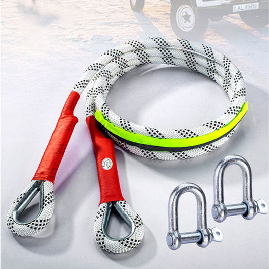 U-shaped Steel Buckle Polyester Safety Trailer Traction Rope