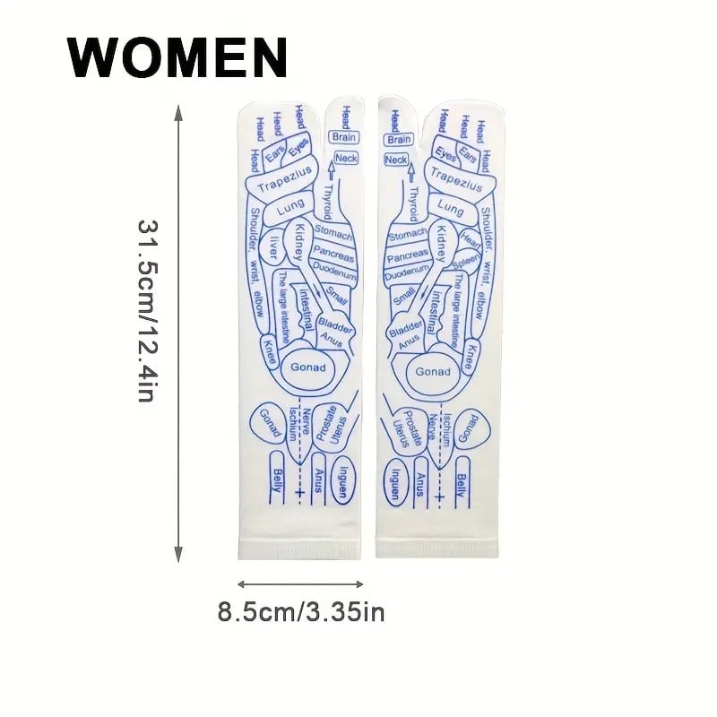 HOT SALE🔥Reflexology Chart Socks with Trigger Point Massage Tool
