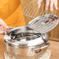 Temperature Controlled 304 Stainless Steel Deep Fryer - Induction/Gas Stove Universal