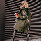 Women's Trendy Long-Sleeve Hooded Jacket