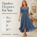 💖 Elegant Embroidered Cocktail Flowy Dress