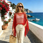 💐Summer Metallic Crochet Cover-Up – Lightweight, Flowy & Effortlessly Stylish summer outfit