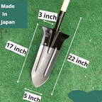 All Steel Extended Thickened Narrow Mouth Pointed Shovel