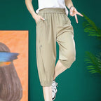 Loose Quick-Drying Mid-Length Cool Cropped Trousers