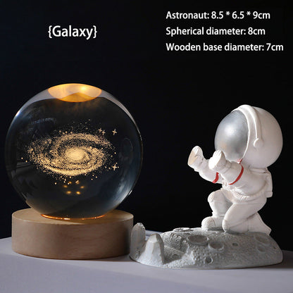 💞50K+ SOLD!💫🌌 Bring the Galaxy into Your Room. 3D Crystal Ball Night Light – 50% OFF! ✨🌙
