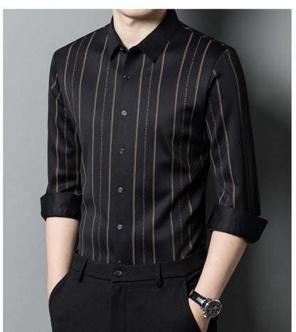 🔥Men's Winter Padded Stretch Wrinkle-Free  Shirt