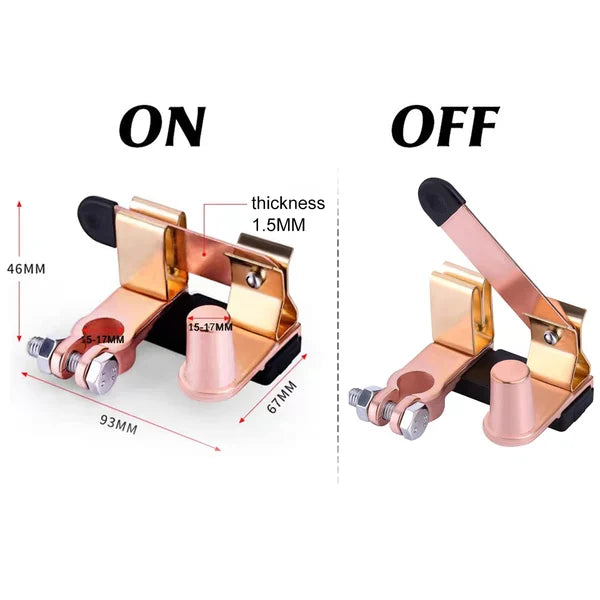 Top Post Knife Blade Master Switch, Leakage Protection Brass Switch