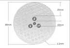 M14 Flange Electroplated Diamond Double-sided Star Material Cutting Disc