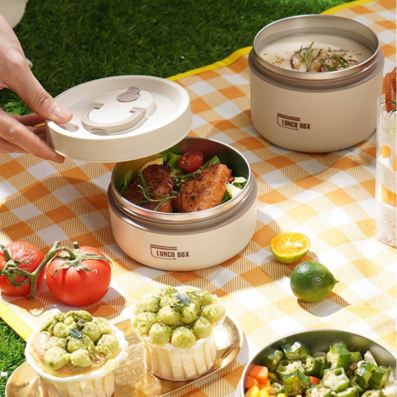 Microwaveable Stainless Steel Insulated Lunch Box Set