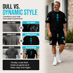 👕Men's Summer T-Shirt & Shorts Set – Gradient design, breathable & lightweight – Perfect for hot days & casual outings 🩳
