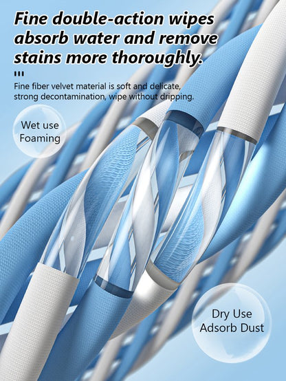 Extended Spraying Double-Sided Glass Cleaner Squeegee
