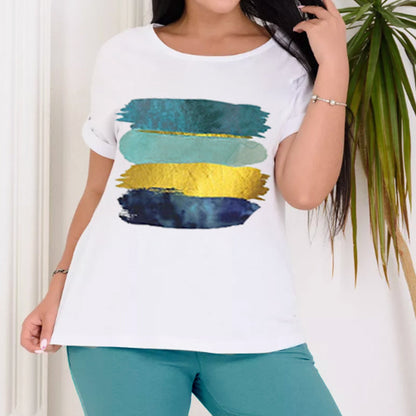 Fashionable Simple Casual  2-Piece Set