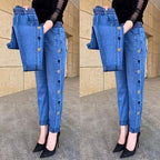 🔥Hot Sale🔥Women's High-Elasticity Heart Pattern Embroidered Jeans