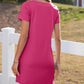 👗Women's Casual Square Neck Pocket Short Sleeve Dress with Pockets