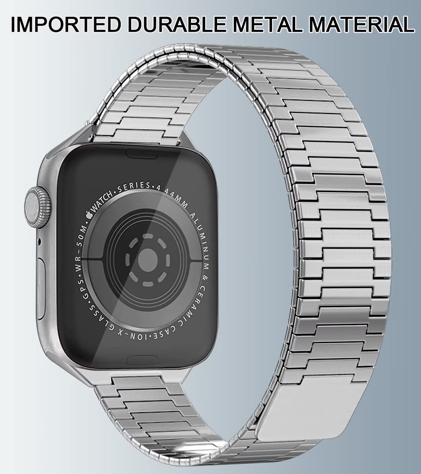 Bamboo Loopback Stainless Steel Band For Apple Watch
