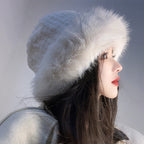 🎁Warm Gift👒- Women's Warm Fashion Synthetic Rabbit Fur Fisherman Hat