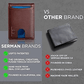 🔥Pop Up Aluminum Case Money Clip Slim Leather Slots Credit Card Holder RFID Blocking Bifold Minimalist Wallet