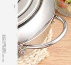 Temperature Controlled 304 Stainless Steel Deep Fryer - Induction/Gas Stove Universal