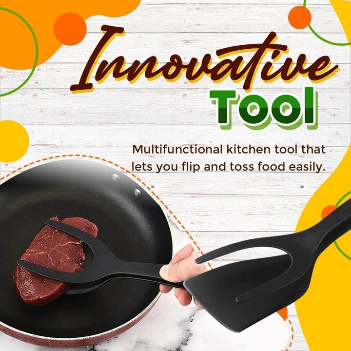 🌞Summer Hot Price !!🔥2 In 1 Grip Flip Tongs