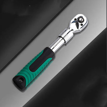 72-Tooth Extendable Telescopic Socket Ratchet Wrench