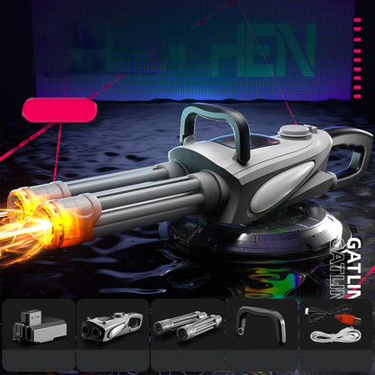💥Double Barrel Gatling Electric Water Gun Set