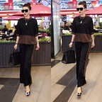 2024 Stitching Fashion Temperament Plaid Suit