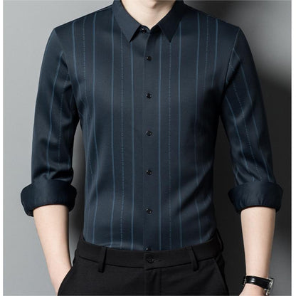 🔥Men's Winter Padded Stretch Wrinkle-Free  Shirt