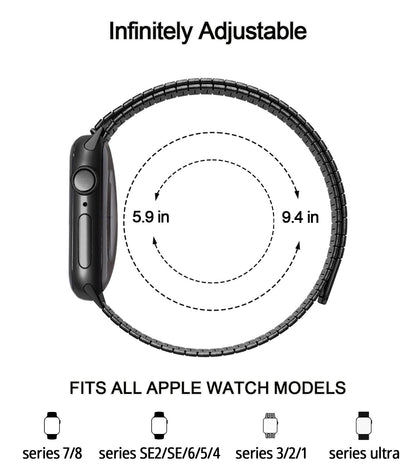 Bamboo Loopback Stainless Steel Band For Apple Watch