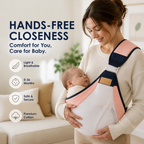 4-in-1 Breathable Baby Carrier – 0-36 Months, Front/Back/Facing In/Out – Hands-Free Comfort for Parent & Baby! ✨